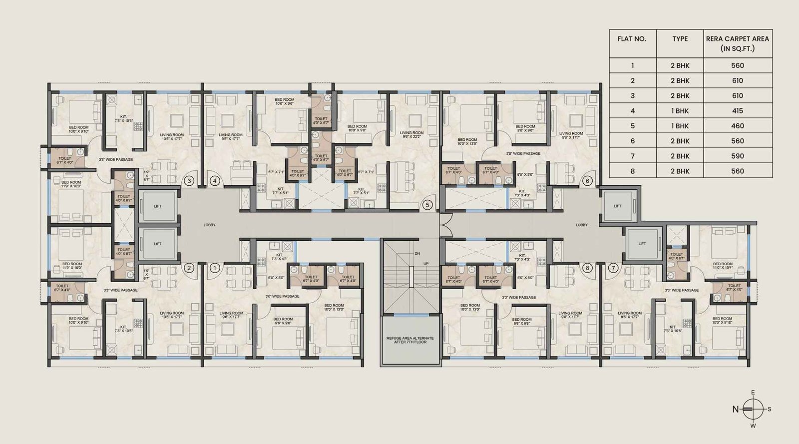 Platinum Crest-Typical-Floor-Plan